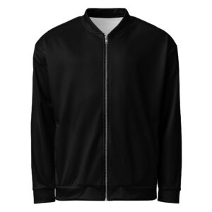 Black Unisex Bomber Jacket