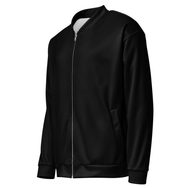 Black Unisex Bomber Jacket - Image 3
